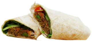 Baked Falafel Wrap (V.)