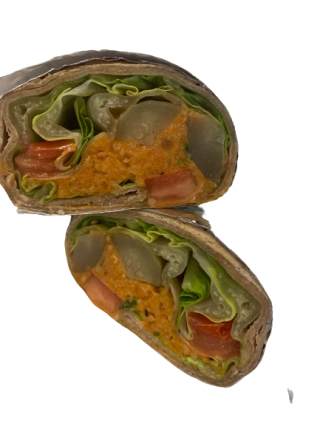 Red Lentil Patties Wrap (V.)