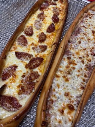 Turkish Pepperoni (Sujuk) and Cheese Pide