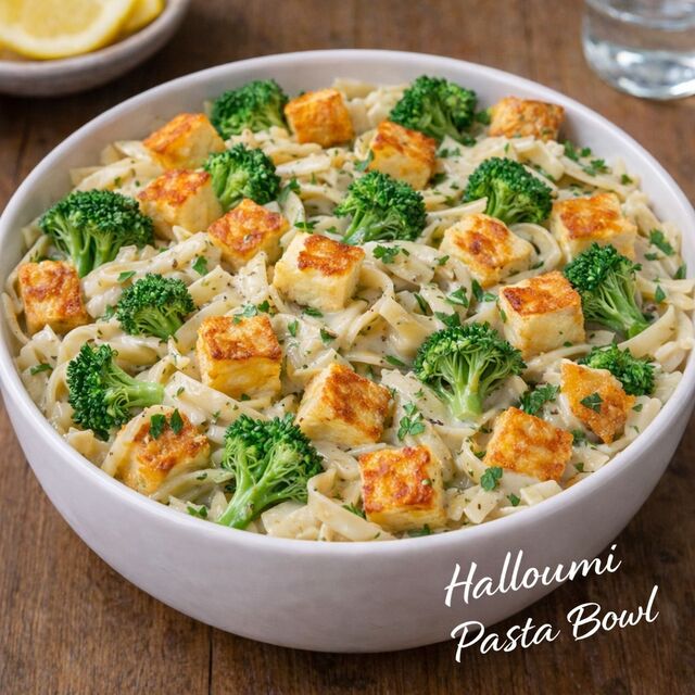Halloumi Pasta Bowl (Vg)-622