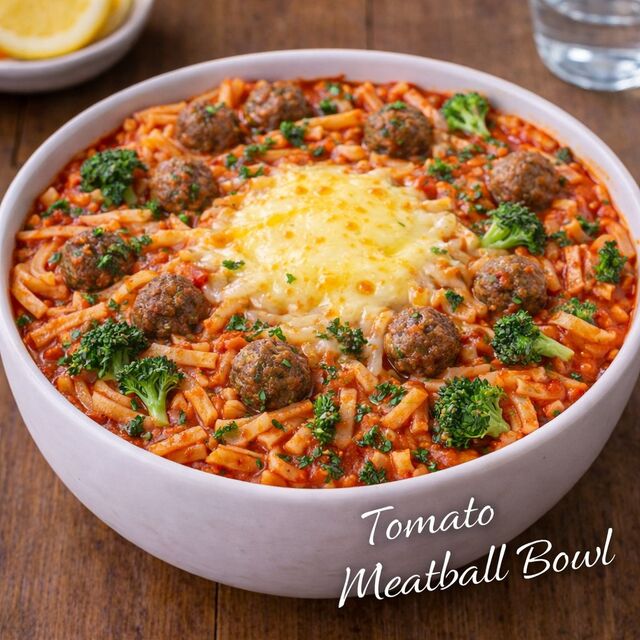 Tomato Meatballs Bowl-623