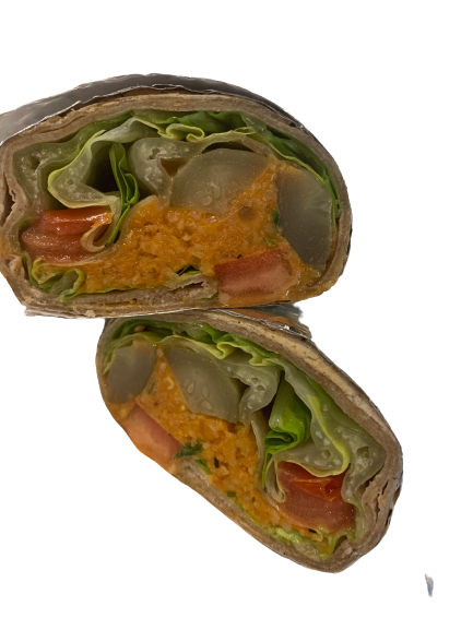 Red Lentil Patties Wrap (Veg)-290